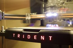 Voron Trident Bed Front Cover with LED Logo