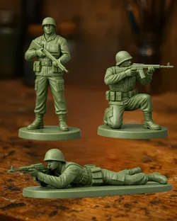 WWII Infantry Soldiers — Military Miniature Set
