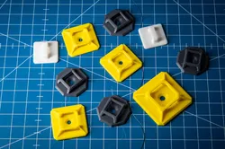 Ziptie Mounts - 3 Versions - Cable Organizer