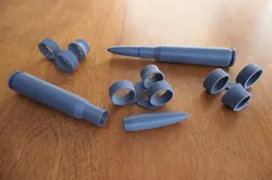 0.50 Caliber BMG Round and Belt (12.7×99mm NATO cartridge)