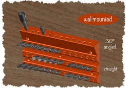 HEX-bit holder wall mounted - 2 versions