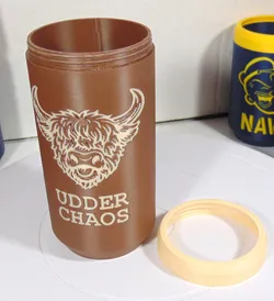 Highland Cow Bottle Beer Koozie Long-Neck Bottle Holder