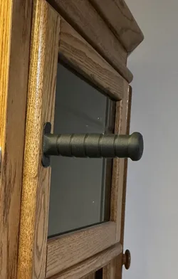 Knife handle cabinet or drawer pull