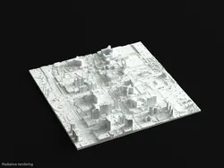 Las Vegas Strip from Lidar - Central