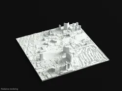 Las Vegas Strip from Lidar - North