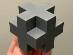 Mosely Snowflake Fractal | Level 1 (3D Plus Sign)