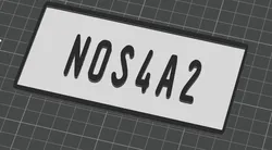 NOS4A2 plate