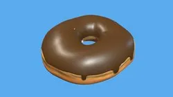 Realistic Chocolate Donut