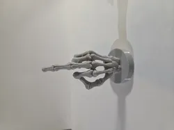 Skeleton middle finger