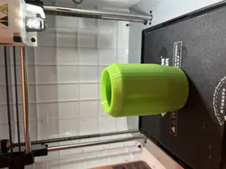 Standing small trash can