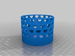 Tea light heart candle holder