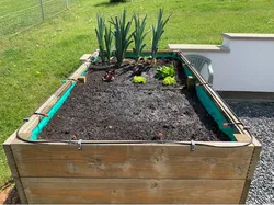 Watering Fixation for Raised Garden