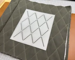 2" wide 60 degree diamond fabric stencil