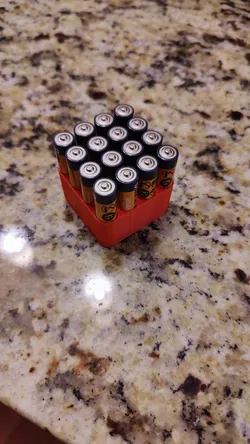AAA Battery Holder – 16-Slot (4×4 Grid)