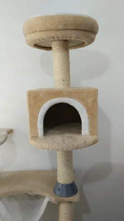 Cat tree pillar support