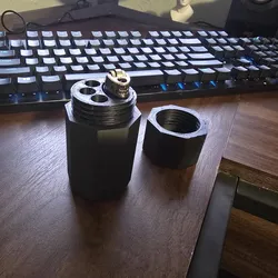 Container for 3 Joints/Cigarettes + Bic Lighter