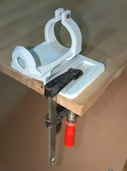 DREMEL 4000 stand (carpenter's clamp, M4 screw, beefed up)