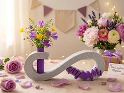 Fișiere pentru imprimante 3D | Fișier 3MF | Infinity Bond for Mother's Day with a Small Vase