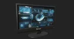futuristic display monitor