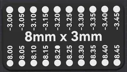 Magnet Testing Block - 8mm x 3mm