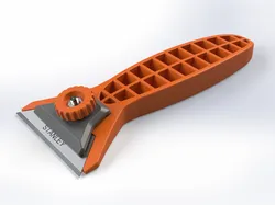 Modular Scraper for 3D Printer Bed Cleaning – compatible with Stanley Blades & printable blades