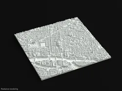 Paris from Lidar - Île de la Cité