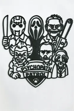 Psychopath Patrol Wall Art