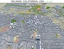 salinas city california usa 20km