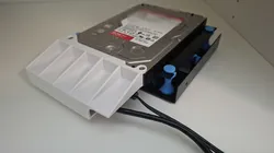 Secure USB-SATA Adapter Holder & Strain Relief for WD Red Plus / 3.5" HDDs