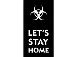 Stay home stencil 1