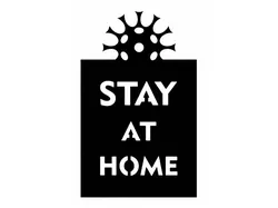 Stay home stencil 2