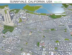 sunnyvale city california usa 20km