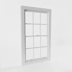 12 Panel Sash Window 3D model