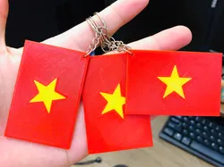 3D printer bestanden | 3MF | Viet Nam flag keychain