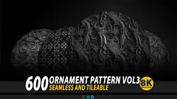 600 ornamental Pattern - 8k Res - Vol3 3D model