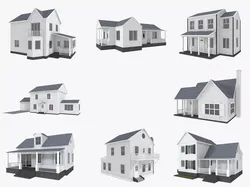 8 House Collection 3D model