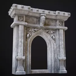 Antique Stone Arch Low-poly 3D model