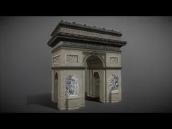 Arc de Triomphe Low-poly 3D model