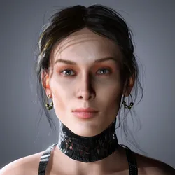 Bella Hadid Character Low-poly