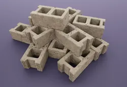 Cinder Block rusty - PBR Low-poly 3D model