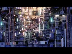 Cyberpunk Statue City 3D model