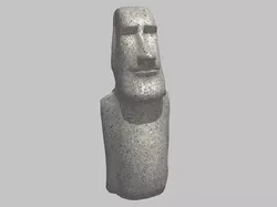 Easter Island Moai Statue Low-poly 3D model
