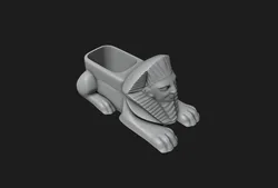 Egyptian Sphinx Planter - Pen Holder 3D Print Model in Decor 542832