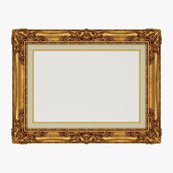 Frame picture gold v3 3D model