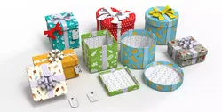 Gift Boxes vs textures 3D model