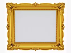 Golden Classic Frame 01 3D model