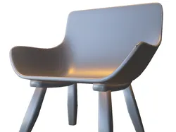 Home Decorations & Ornaments STL Descărcare - Modern Molded Ergonomic Armchair - MeAmelia