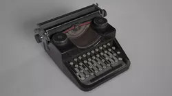 Low Poly Typewritter game ready typewriter Low-poly 3D model