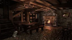 Medieval City Tavern Low-poly 3D model