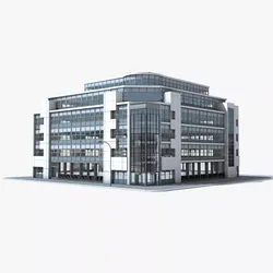 Modern office building 3D model